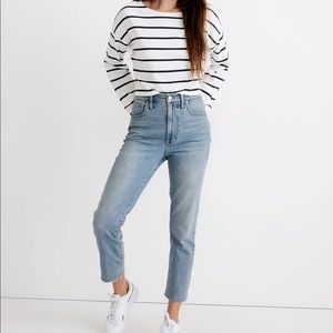 Madewell The Perfect Vintage Jean Ellicott Wash High Rise Raw Hem 2021-27